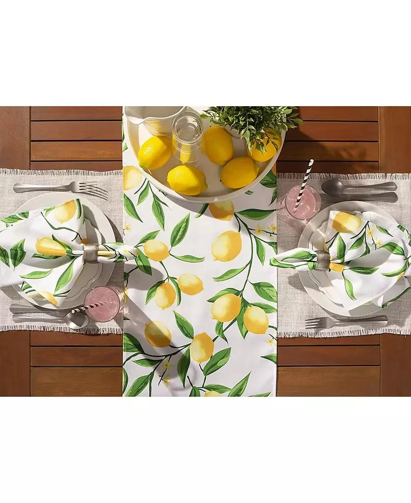 商品Design Imports|Lemon Bliss Print Outdoor Napkin, Set of 6,价格¥142,第3张图片详细描述