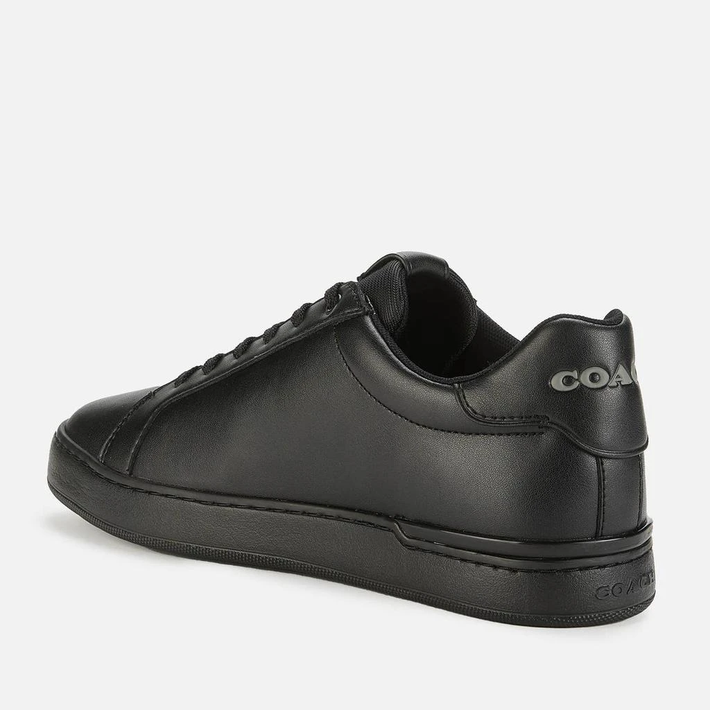 商品Coach|COACH MEN'S LOWLINE LEATHER LOW TOP TRAINERS - BLACK,价格¥1243,第2张图片详细描述