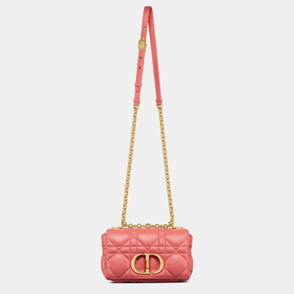 商品Dior|Christian Dior Coral Pink calfskin Small Dior Caro Bag,价格¥31727,第2张图片详细描述