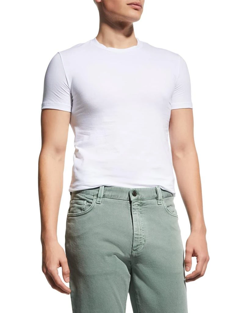 商品Zegna|Men's Solid Crewneck T-Shirt,价格¥850,第1张图片