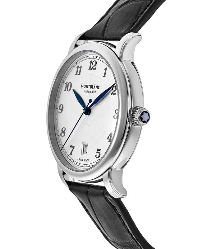 商品MontBlanc|Montblanc Star Legacy White Silver Dial Leather Strap Men&apos;s Watch 116522,价格¥9237,第3张图片详细描述