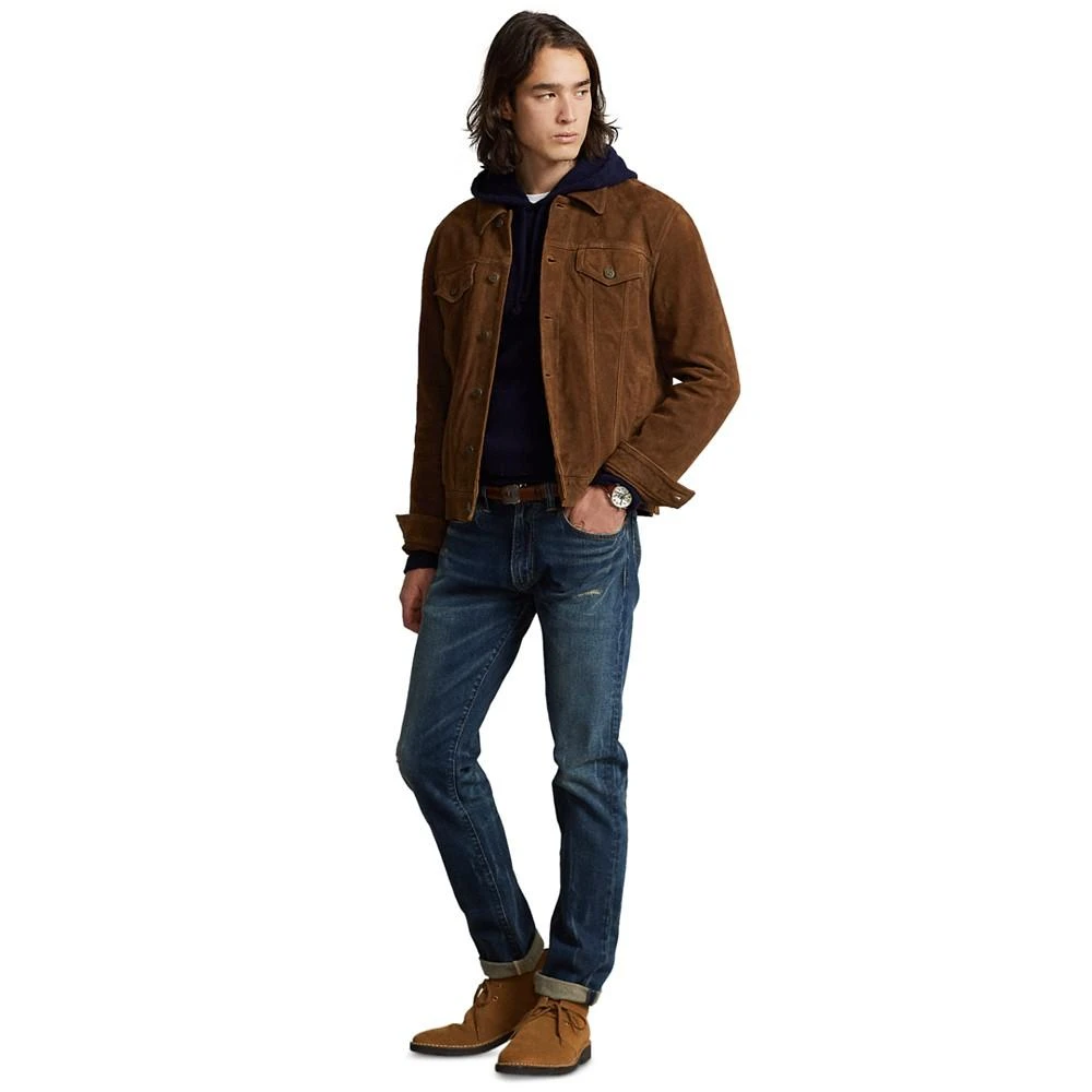 商品Ralph Lauren|Men's Suede Trucker Jacket,价格¥4021,第4张图片详细描述