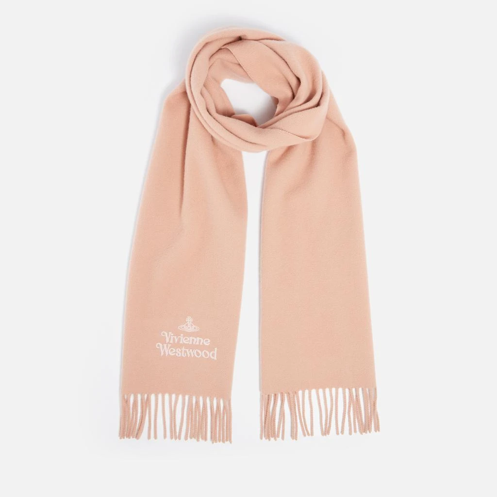 商品Vivienne Westwood|Vivienne Westwood Logo-Embroidered Wool Scarf,价格¥907,第1张图片