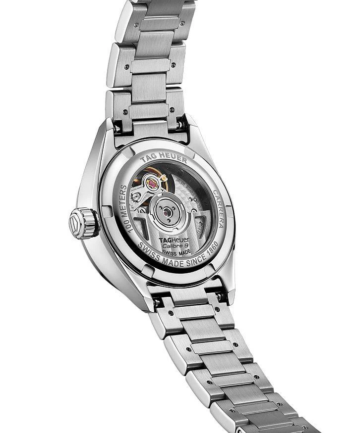 商品TAG Heuer|Carrera Stainless Steel and White Mother of Pearl Automatic Dial Watch, 29mm,价格¥19835,第3张图片详细描述