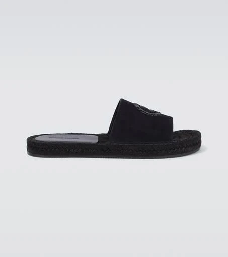 商品Giorgio Armani|Logo leather sandals,价格¥5205,第1张图片