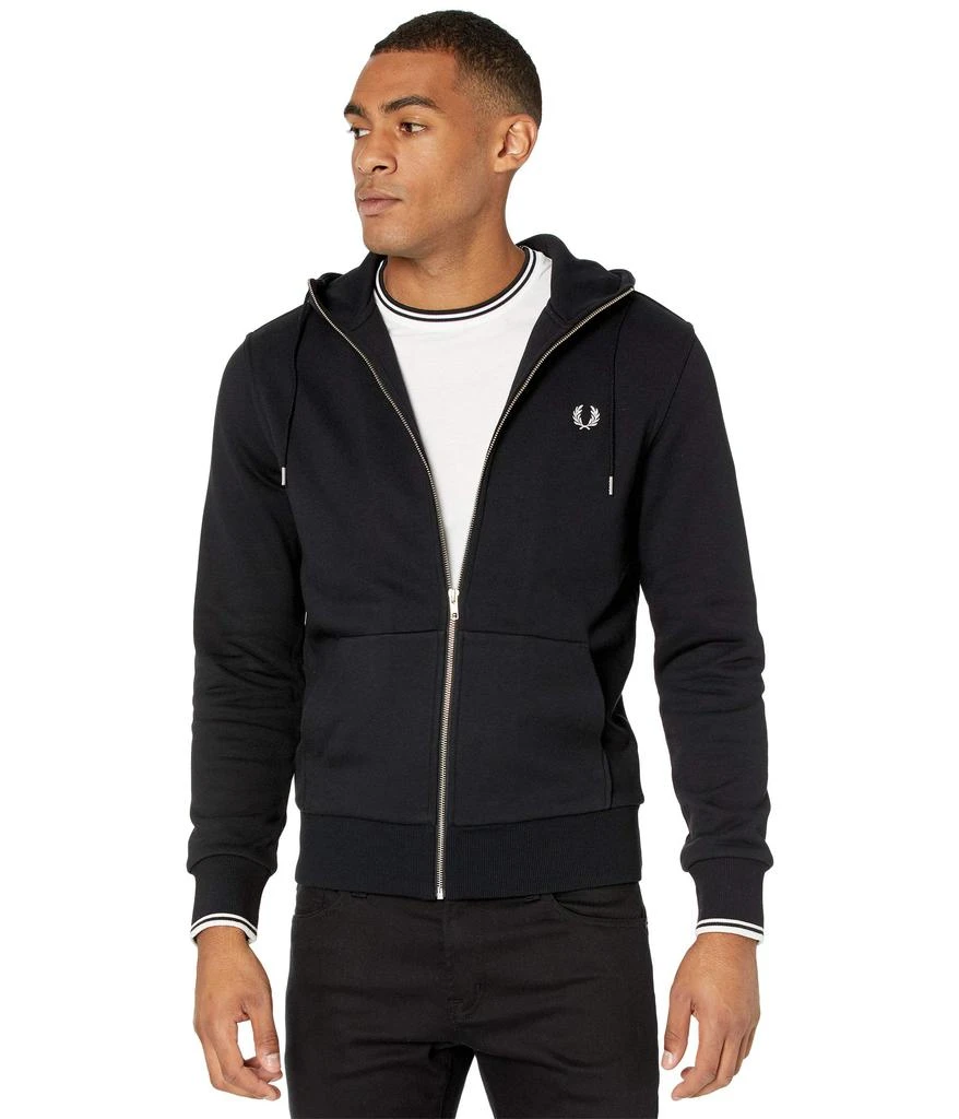 商品Fred Perry|Hooded Zip Through Sweatshirt,价格¥1123,第1张图片