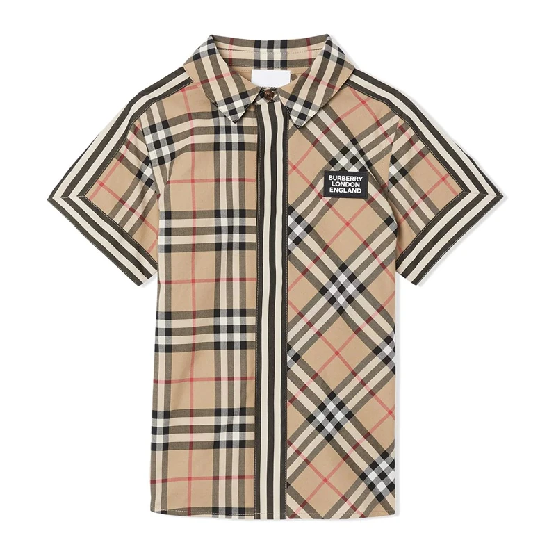 商品[国内直发] Burberry|BURBERRY 格纹男童衬衫 8030099,价格¥1129,第1张图片