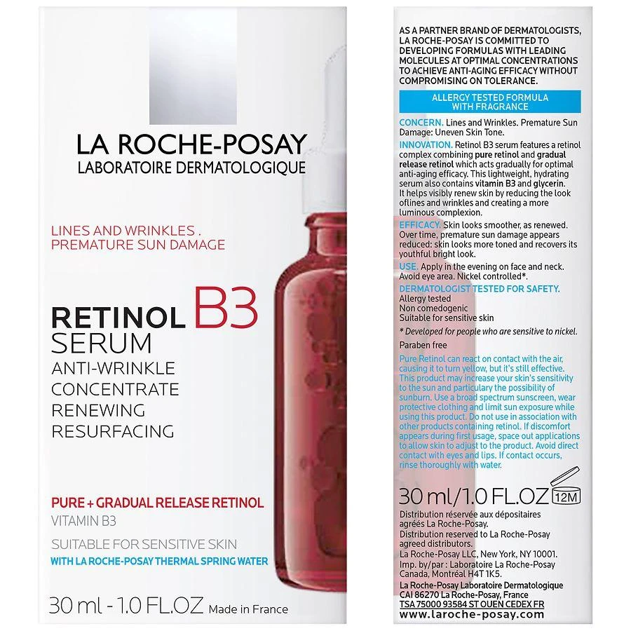 商品La Roche Posay|Anti Aging Pure Retinol Face Serum with Vitamin B3 for Fine Lines and Wrinkles,价格¥380,第2张图片详细描述