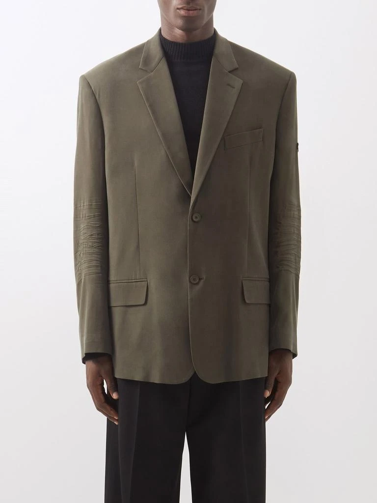 商品Balenciaga|Single-breasted technical-blend jacket,价格¥10701,第1张图片