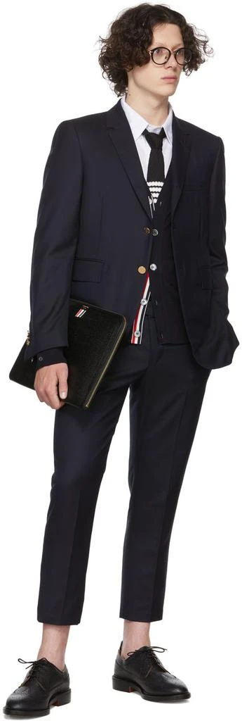 商品Thom Browne|海军蓝羊毛长裤,价格¥9469,第4张图片详细描述
