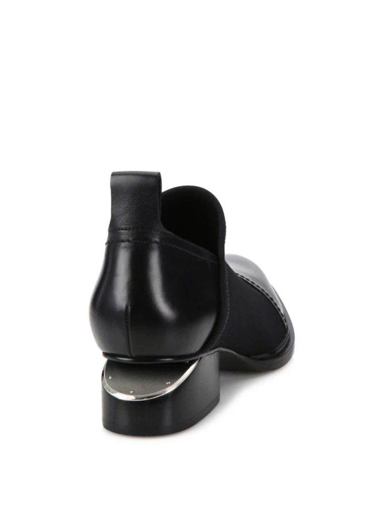 商品Alexander Wang|Kori Tilt-Heel Stretch Neoprene & Leather Booties,价格¥2673,第2张图片详细描述