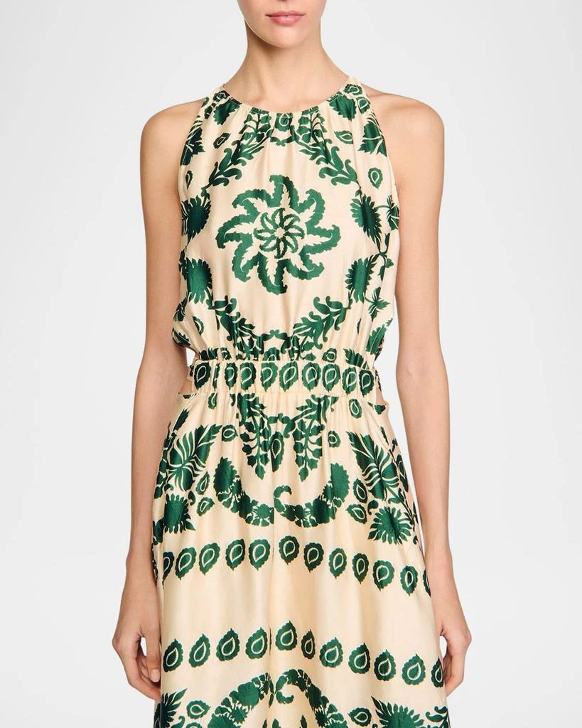 商品Sandro|Hyeres Floral Midi Dress,价格¥4265,第4张图片详细描述
