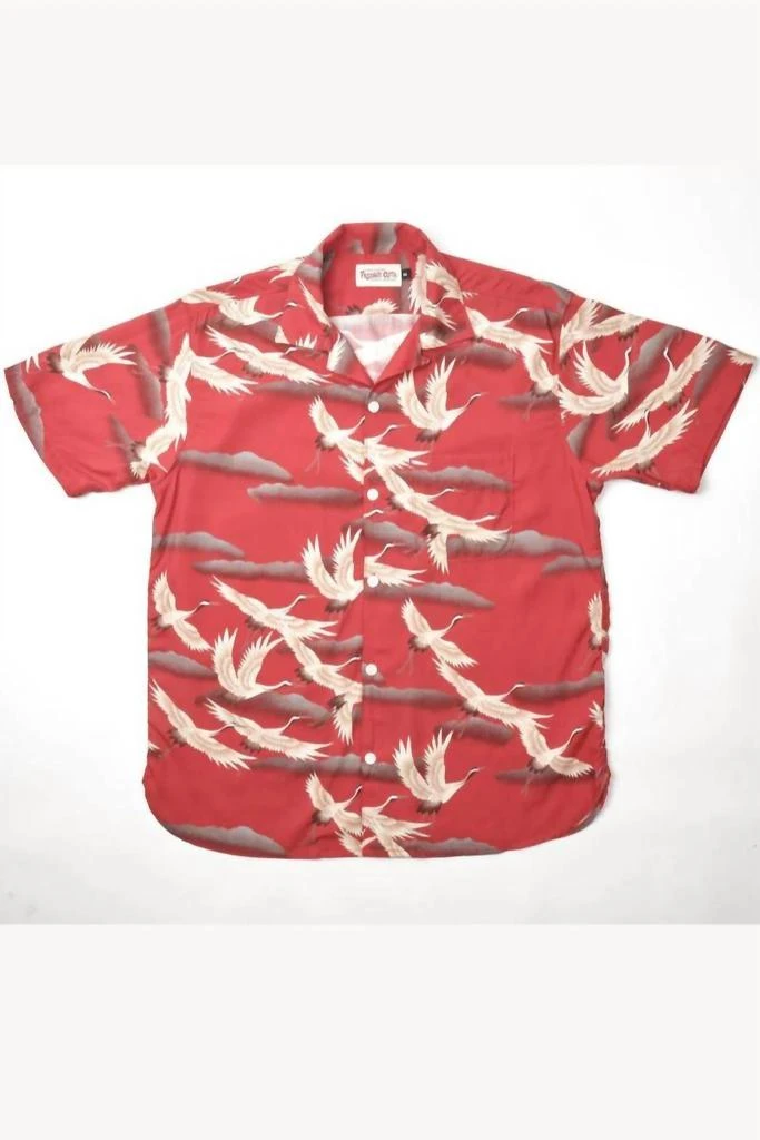 商品Freenote Cloth|Freenote Cloth - Hawaiian Crane Button Up Shirt,价格¥1136,第2张图片详细描述