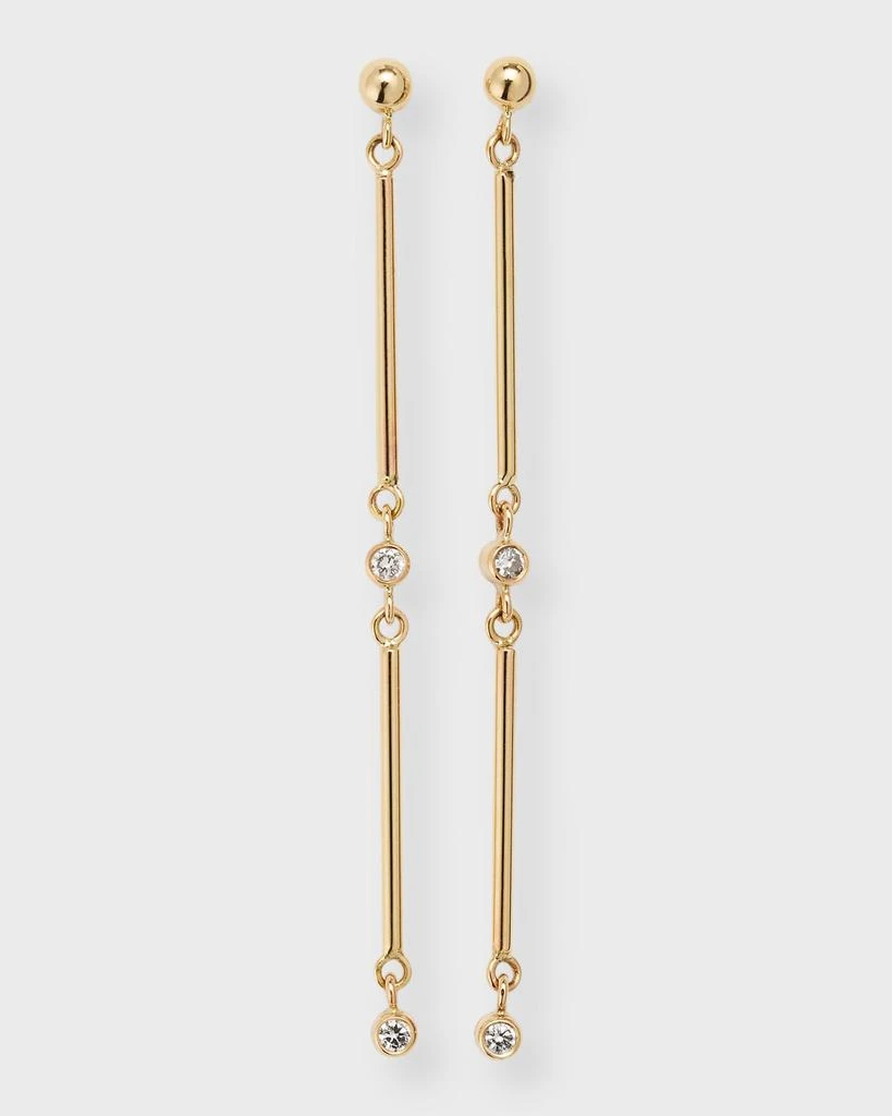 商品POPPY FINCH|Linear Bar Diamond Earrings,价格¥4423,第1张图片