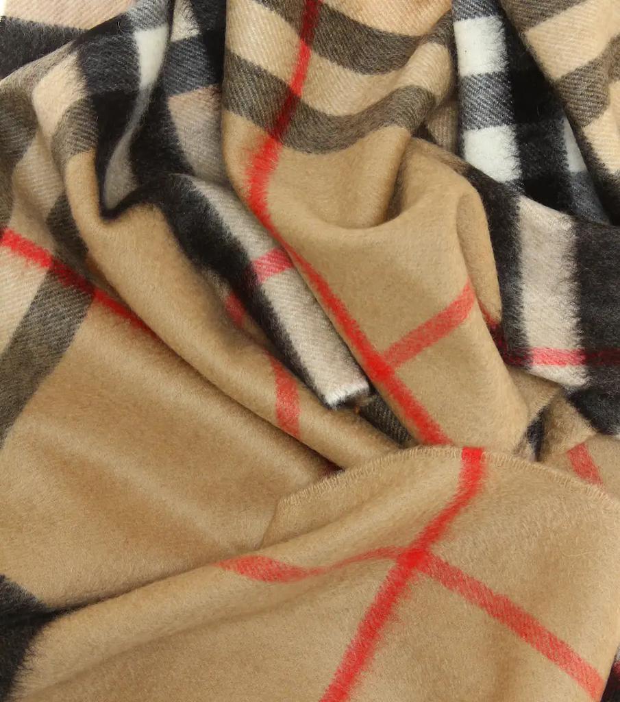 Giant Check cashmere scarf商品第4张图片规格展示