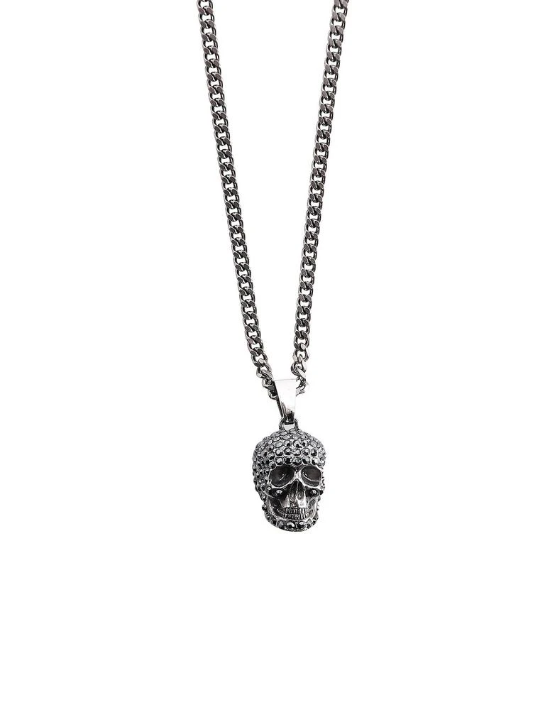 商品Alexander McQueen|Alexander McQueen Pave Skull Necklace,价格¥2185,第2张图片详细描述