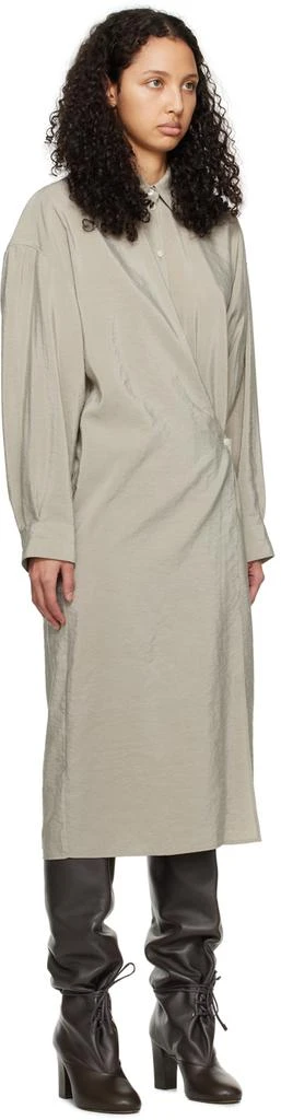 商品Lemaire|Gray Twisted Midi Dress,价格¥9015,第2张图片详细描述