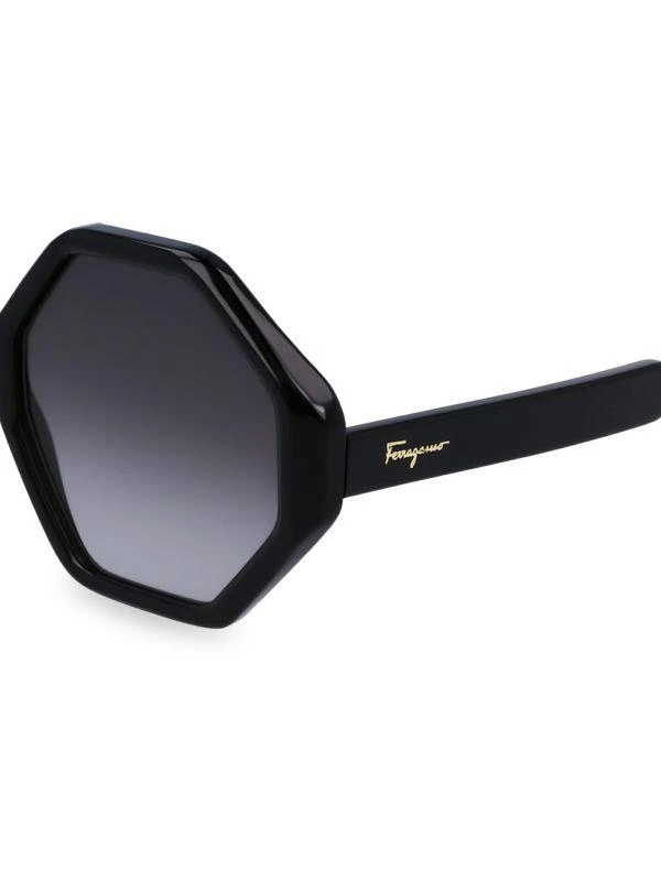 商品Salvatore Ferragamo|55MM Geometric Sunglasses,价格¥547,第3张图片详细描述