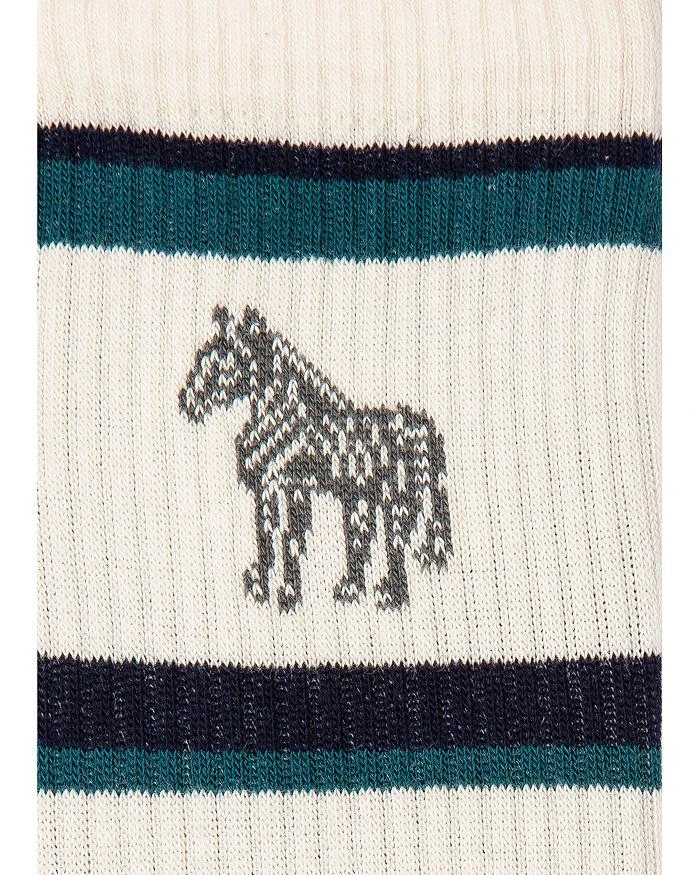 Cotton Blend Stripe Mid Calf Sport Socks, Pack of 3 商品