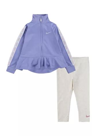 Toddler Girls Peplum Zip Jacket and Leggings Set商品第1张图片规格展示