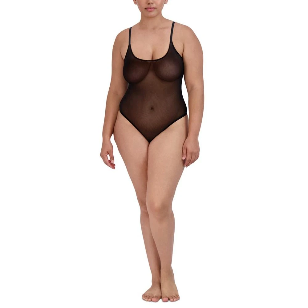 商品Steve Madden|Women's Sheer Mesh Thong Bodysuit SM11841,价格¥165,第2张图片详细描述
