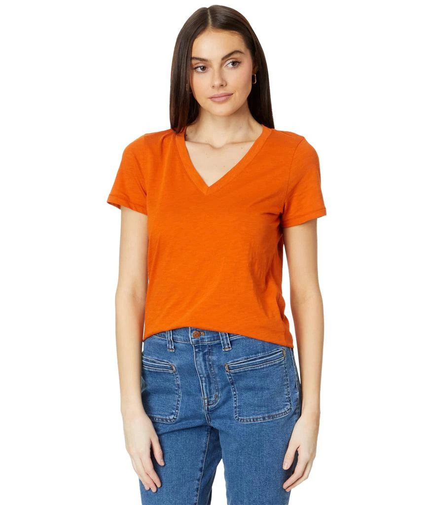 商品Madewell|Whisper Cotton V-Neck Tee,价格¥66,第1张图片