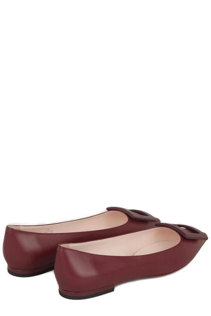 商品Roger Vivier|Roger Vivier Gommettine Pointed-Toe Flat Shoes,价格¥2848,第3张图片详细描述