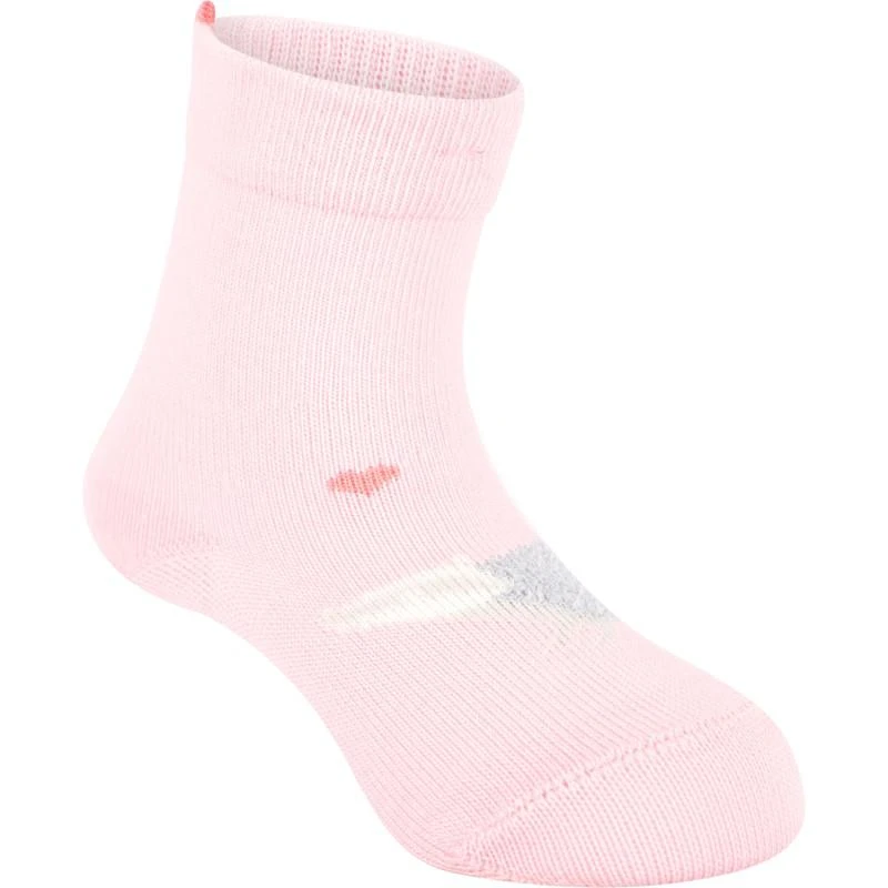 商品FALKE|Badger print baby socks with heart detailing in pink,价格¥99,第2张图片详细描述