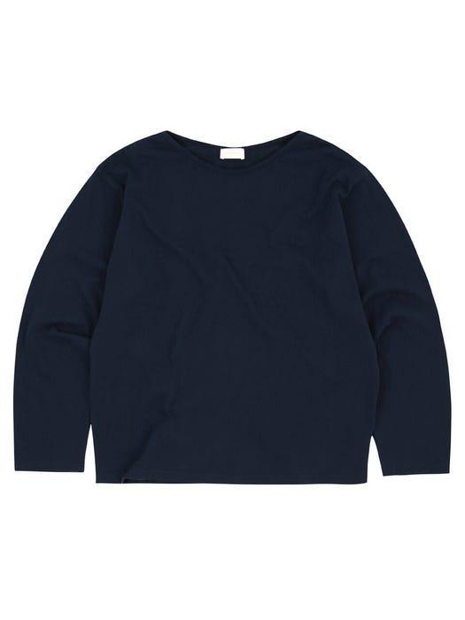 商品TLEYOUNG|Rest Boat Neck Long Sleeve T-shirt Navy,价格¥485,第4张图片详细描述