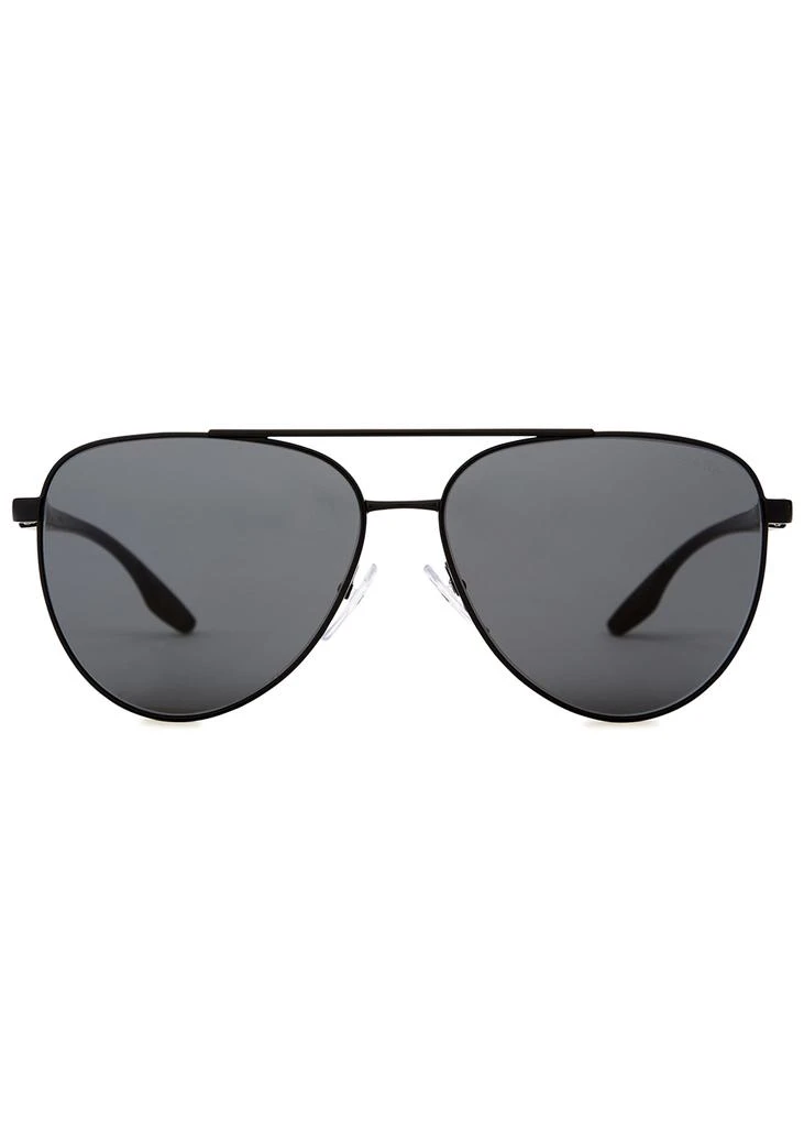 商品Prada|Matte black aviator-style sunglasses,价格¥1973,第2张图片详细描述