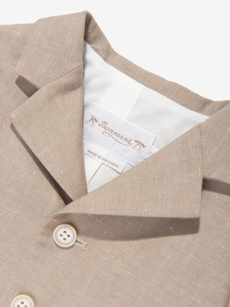 商品Bonpoint|Bonpoint Baby Boys Linen Leopold Blazer in Brown,价格¥1300,第3张图片详细描述