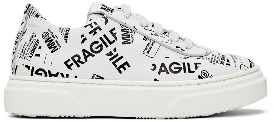 商品MAISON MARGIELA|Kids White Logo Sneakers,价格¥627,第1张图片