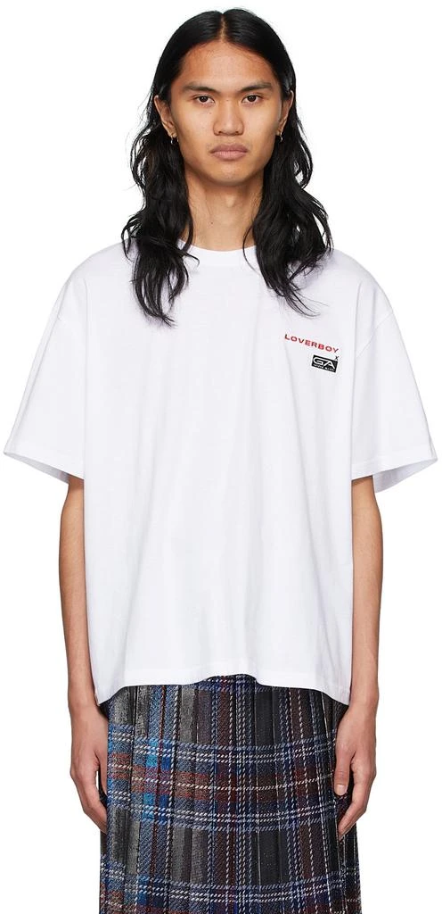 商品Charles Jeffrey Loverboy|White George Allen Artwork T-Shirt,价格¥398,第1张图片