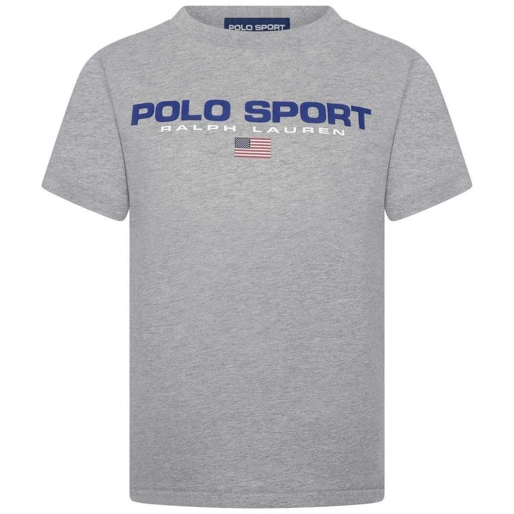 商品Ralph Lauren|Ralph Lauren  Grey Boys T-Shirt - Cotton Polo Sport T-Shirt,价格¥284,第1张图片