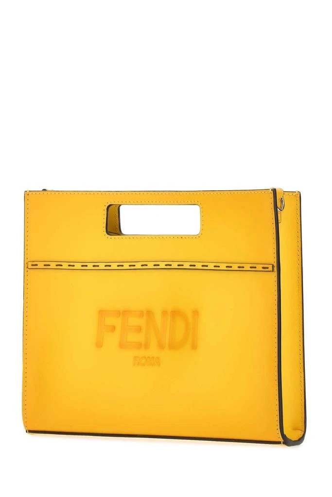 商品Fendi|Fendi Logo Debossed Mini Shopper Bag,价格¥8925,第3张图片详细描述