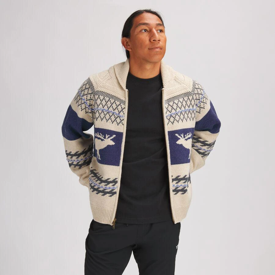 商品Backcountry|Merino Wool/Organic Cotton Textured Cardigan Sweater - Men's,价格¥794,第1张图片