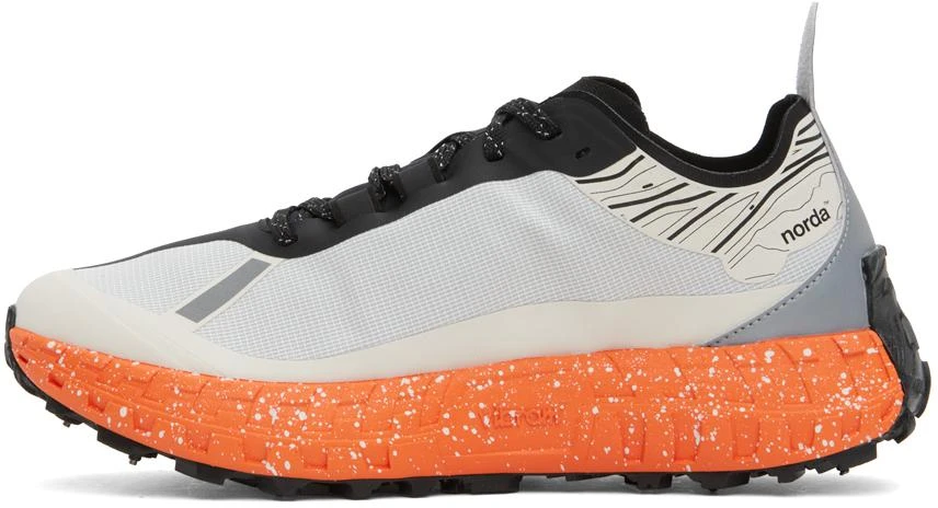 商品Norda|Gray & Orange norda 001 G+ Spike Sneakers,价格¥3330,第3张图片详细描述