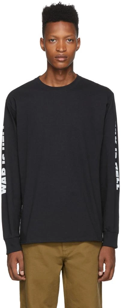 商品Noah|Black 'War Is Hell' Long Sleeve T-Shirt,价格¥220,第1张图片