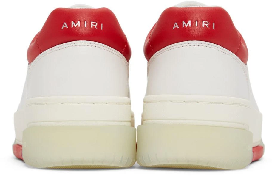 商品AMIRI|White & Red Stadium Low Sneakers,价格¥2492,第4张图片详细描述