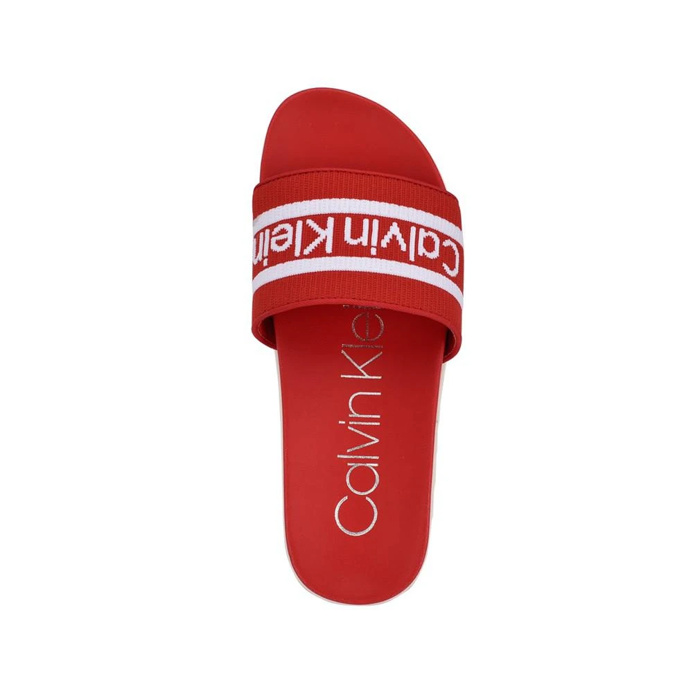 商品Calvin Klein|Women's Canina Logo Pool Slide Sandals,价格¥256,第4张图片详细描述