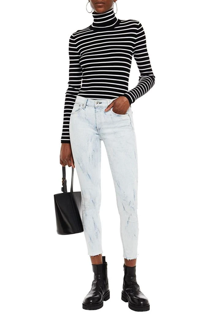 商品Rag & Bone|Cate cropped bleached mid-rise skinny jeans,价格¥293,第4张图片详细描述