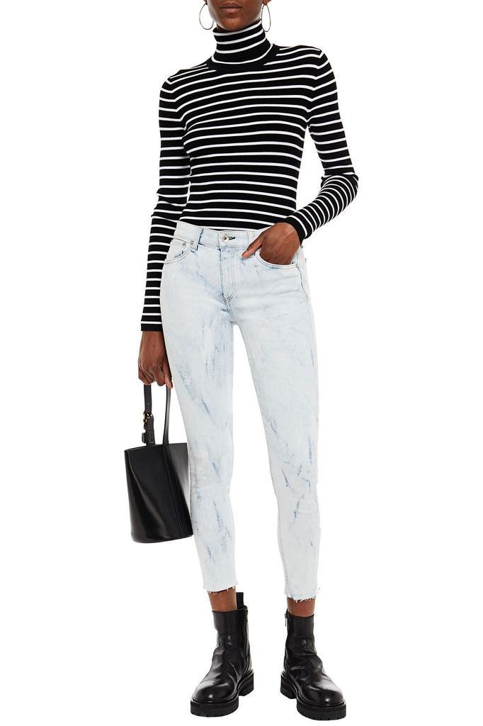 商品Rag & Bone|Cate cropped bleached mid-rise skinny jeans,价格¥573,第4张图片详细描述