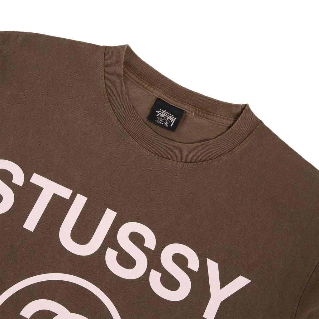 商品STUSSY|Stussy No. 4 Pigment Dyed Short Sleeve T-Shirt - men's,价格¥292,第2张图片详细描述