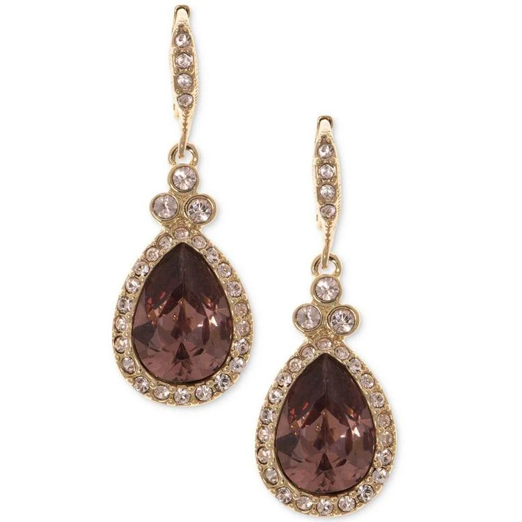 商品Givenchy|Rose Gold-Tone Teardrop Halo Drop Earrings,价格¥152,第1张图片