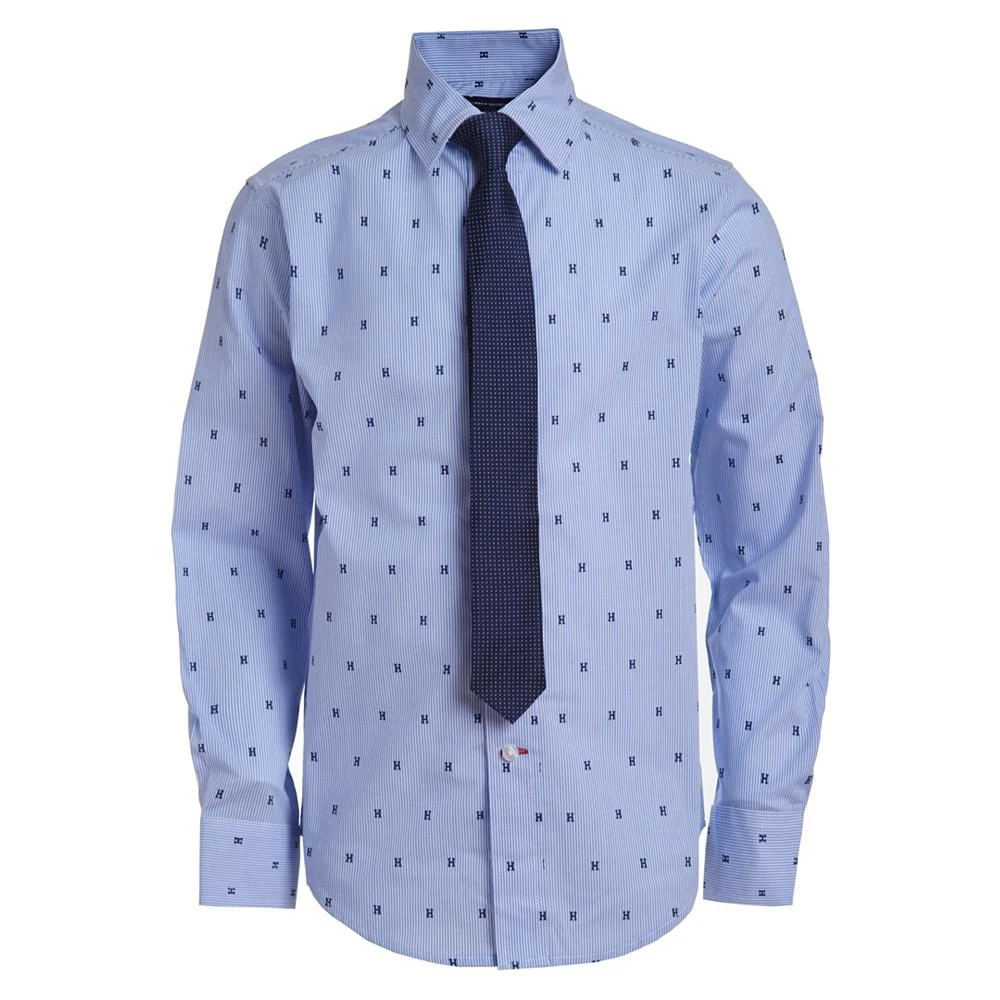 商品Tommy Hilfiger|2-Pc. All-Over Dot Print Shirt & Tie Set, Big Boys,价格¥234,第1张图片