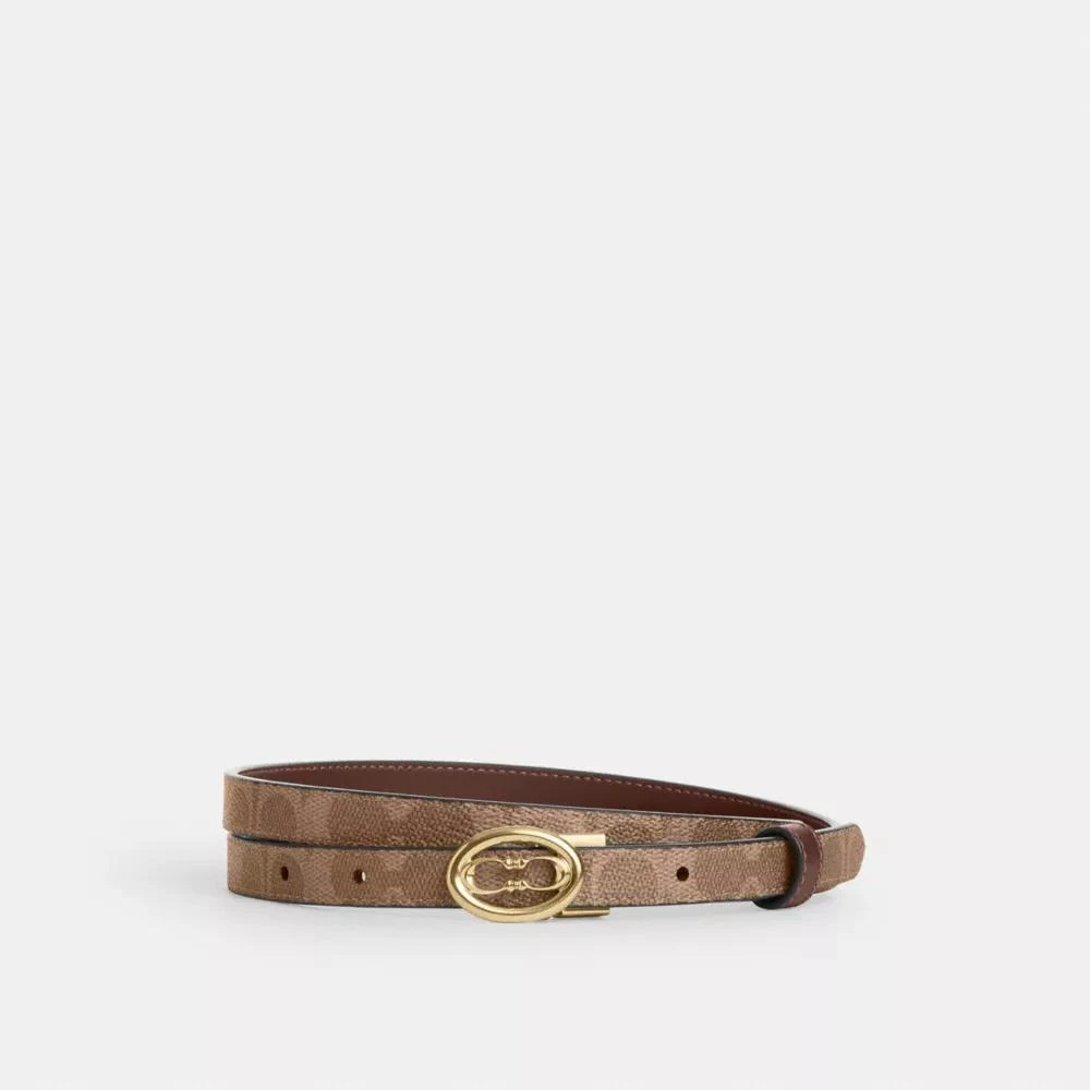 商品Coach|Signature Buckle Cut To Size Belt, 18 Mm,价格¥316,第1张图片