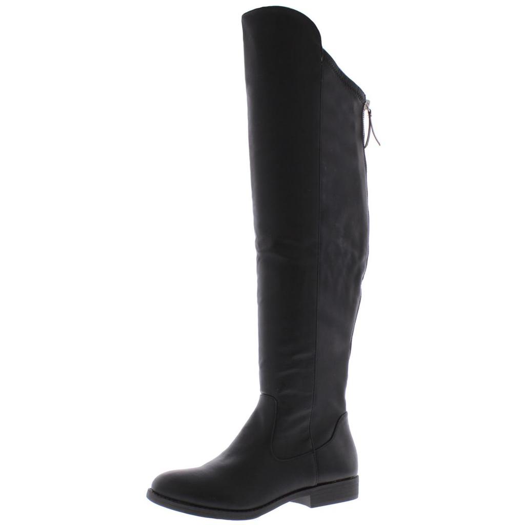 Style & Co. Womens Hayley Faux Leather Tall Over-The-Knee Boots商品第1张图片规格展示