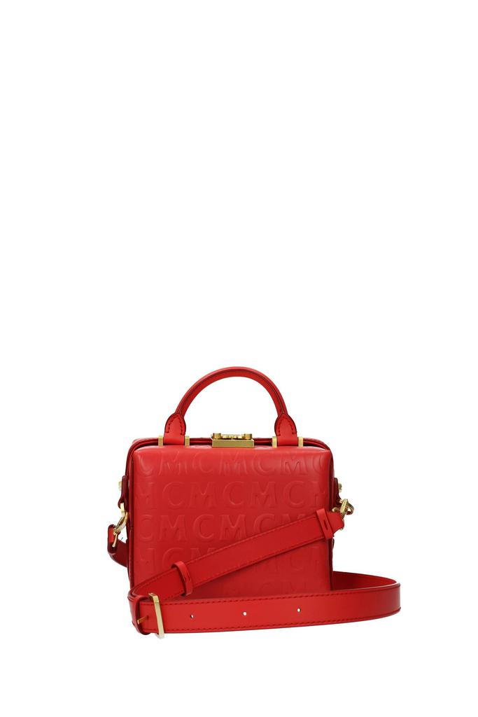 Handbags Leather Red Bright Red商品第3张图片规格展示