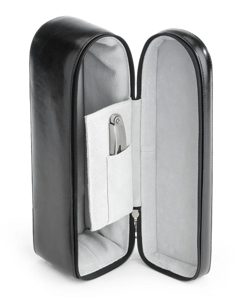 商品ROYCE New York|Monogrammed Leather Wine Bottle Carrying Case,价格¥1940,第2张图片详细描述