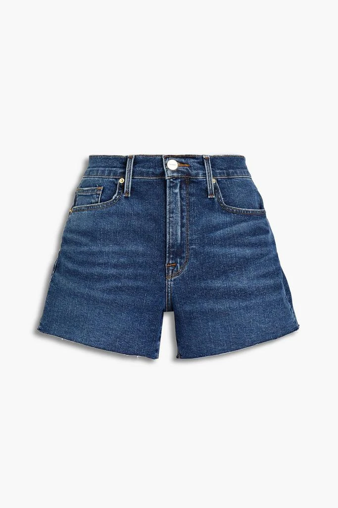 商品FRAME|Le Brigette frayed denim shorts,价格¥817,第3张图片详细描述